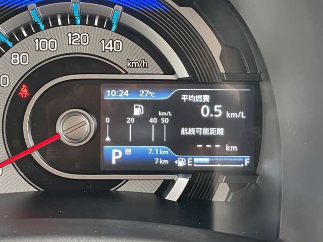 スピードメーターのアップのお写真です。