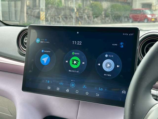 ナビゲーションも標準装備です！AppleCarPlay、androidautoにも対応しております！