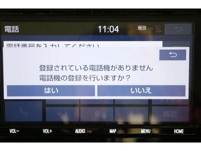 Bluetooth機能搭載。車とスマホやiPhoneをペアリングしておけばハンズフリー電話はもちろん、スマホやiPhone内の音楽を車のスピーカーで流すこともできますよ。