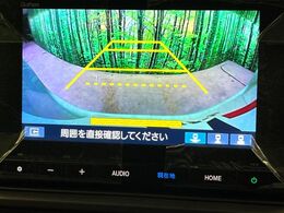 【バックカメラ】駐車時に後方がリアルタイム映像で確認できます。大型商業施設や立体駐車場での駐車時や、夜間のバック時に大活躍！運転スキルに関わらず、今や必須となった装備のひとつです！