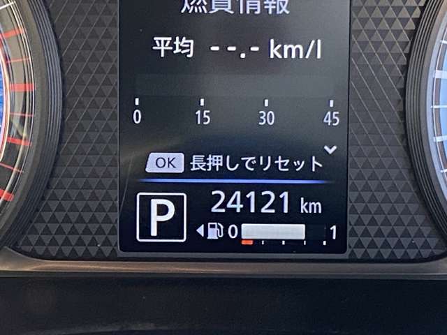 現在の走行距離は、24121kmです！