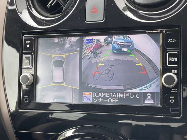 ◆純正ナビ◆アラウンドビューモニター【車両後方のカメラ映像をミラー面に映し出すので車内の状況や悪天候などに影響されずいつでもクリアな後方視界が得られます】
