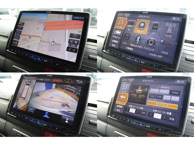 大画面ALPINE11型ナビ完備！　フルセグ・Bluetooth対応♪