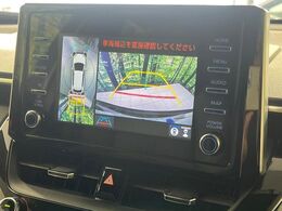 【パノラミックビューモニター】専用のカメラにより、上から見下ろしたような視点で360度クルマの周囲を確認することができます☆死角部分も確認しやすく、狭い場所での切り返しや駐車もスムーズに行えます。