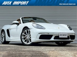 ポルシェ 718ボクスター 2.0 右H 正規D車 6MT 茶幌 ベージュ革 シートヒ
