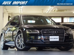 アウディ A8 4.0 TFSI クワトロ 4WD 後期型 コンフォートP 黒革SR HUD LED 禁煙