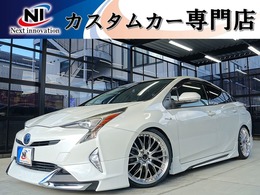 トヨタ プリウス 1.8 S TSS新品車高調新19AW新ハンドル/ALPINEナビ