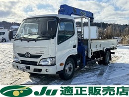 日野自動車 デュトロ 4WD 平ボディ タダノ4段クレーン　積載量2000kg
