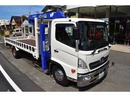 日野自動車 レンジャー レンジャー　TADANO製クレーン4段ラジコン ターボ　後輪ダブルタイヤ