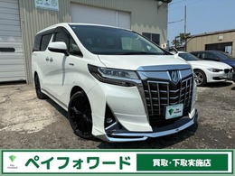 トヨタ アルファード ハイブリッド 2.5 G E-Four 4WD 革シート　モデリスタエアロ　後席モニター