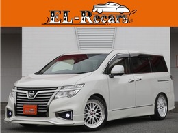 日産 エルグランド 3.5 350ハイウェイスター ホワイトレザー アーバンクロム OPエアロ TEIN車高調 WORK20AW アラview