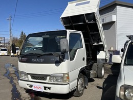 いすゞ エルフ 4.8 強化ダンプ ロング フルフラットロー ディーゼル 4WD 