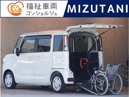 スズキ スペーシア 660 ハイブリッド G ウィズ 車いす移動車 リアシート付 電動ウインチ
