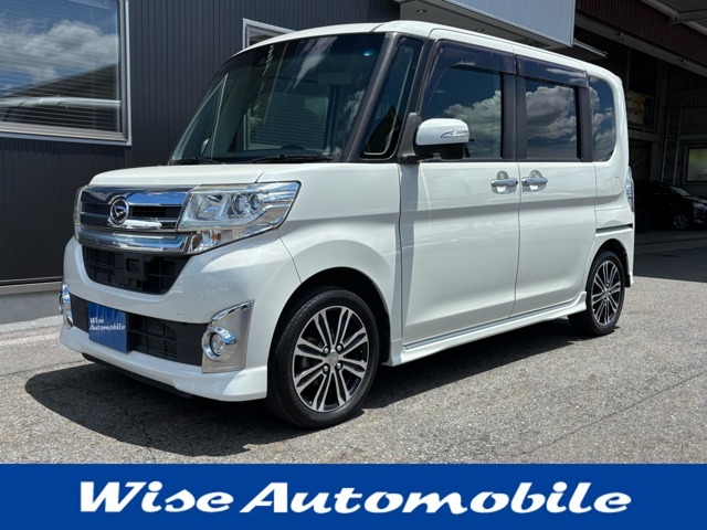 H27年6月登録　タント　カスタムRS　トップエディションSAII　SDナビ　フルセグTV　Bluetooth　バックカメラ　革調シートカバー　ETC　LEDヘッド　LEDフォグ　スマアシII　ターボ