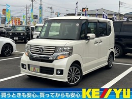 ホンダ N-BOX カスタムG　ターボSSパッケージ 禁煙車 後期型 2021年製ヨコハマ夏タイヤ