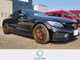 メルセデスAMG Cクラスクーペ C43 4マチック 4WD ホイール　グリル　ブラック塗装・赤革