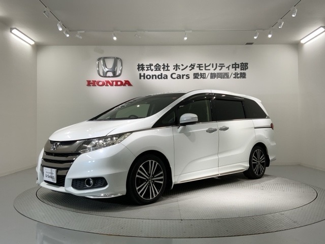 全国納車可 第三者機関証明書付 H SENSING 1年保証 純正ナビ TV Rカメラ マルチビュ- BTオ-ディオ DVD ETC LEDライト装備のオデッセイ アブソル-ト・EXアドバンス入庫！