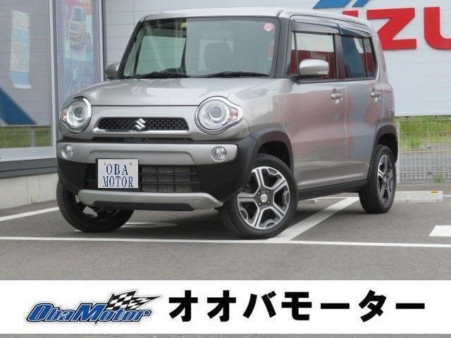 H30年式スズキハスラーXターボ4WDのシルバー色が入庫しました♪衝突軽減ブレーキ搭載で安全席もあり、純正カーナビやBカメラなども装備された便利な1台です♪アウトドアのお供にいかがでしょうか？