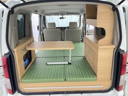 マツダ スクラムワゴン 660 PZターボ ロールーフ 車中泊仕様　ベッド　テーブル　家具付