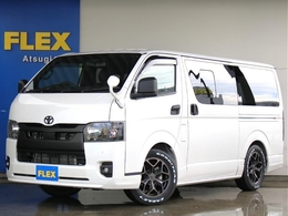 トヨタ ハイエースバン 2.8 スーパーGL ダークプライムII ロングボディ ディーゼルターボ TRDエアロ装備　キャンプ　車中泊　アルミ