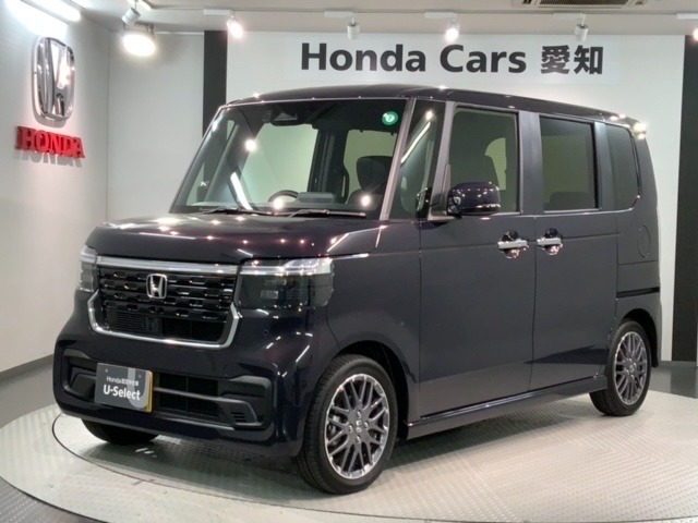 全国納車可 第三者機関証明書付 Honda SENSING 新車保証 試乗禁煙車 ナビVXM-245ZFEi フルセグRカメラ BTオ-ディオ シ-トヒ-タ-装備のN-BOXカスタム ターボ入庫！