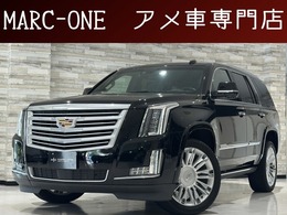 キャデラック エスカレード プラチナム 4WD 1年保証付 正規D車 黒革 サンルーフ ETC
