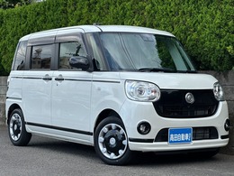 ダイハツ ムーヴキャンバス 660 G ブラックアクセント リミテッド SAIII メモリーナビ パノラマM LED ETC 両側電動