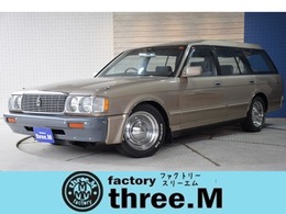 トヨタ クラウンワゴン 2.5 ロイヤルサルーン ローダウン新品タイヤ純正色3列シート