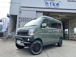 スズキ エブリイワゴン 660 PZターボスペシャル ハイルーフ 4WD 40mmアップ・前後ショートバンパー・ランプ