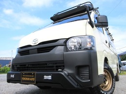 トヨタ ハイエース 2.7 DX ロング ミドルルーフ 4WD 1オナオフロードルック後TV全方位カメラ