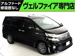トヨタ ヴェルファイアハイブリッド 2.4 ZR Gエディション 4WD サンル-フ 黒本革 プレミアムサウンド 両自