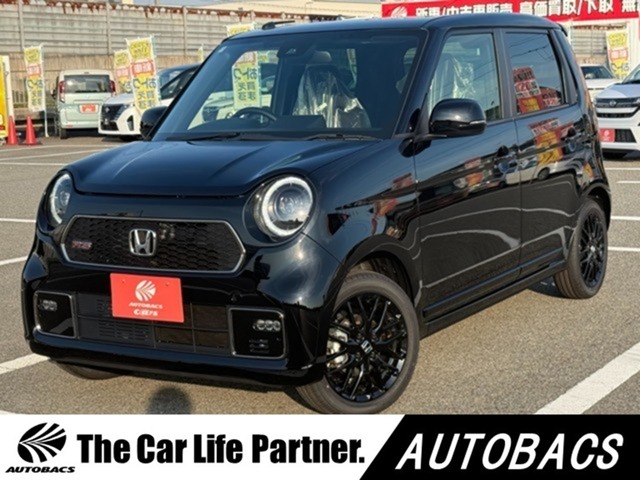 オートバックスカーズ・NEW土山店です♪お車が入庫致しました！令和7年式　ホンダ「N-ONE」グレードは「RS　6MT」カラーは「クリスタルブラック・パール」です♪