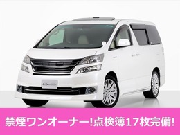 トヨタ ヴェルファイアハイブリッド 2.4 V Lエディション 4WD 禁煙＆1オーナー/本革/4WD/サンルーフ/