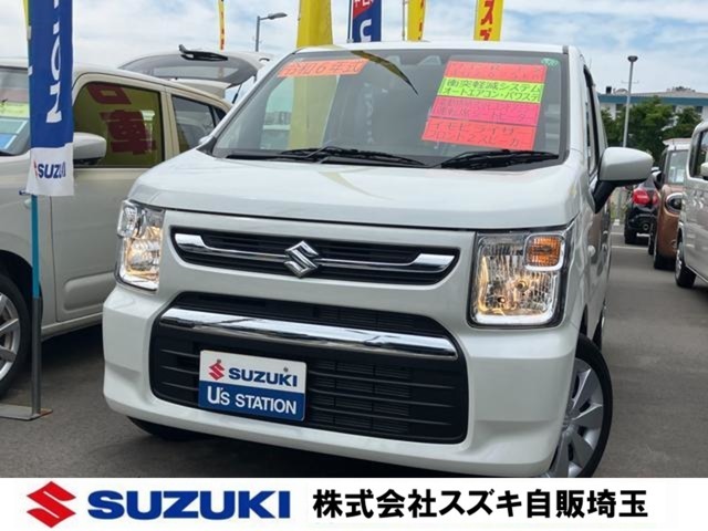 スズキセーフティーサポート搭載◎室内広々ワゴンR◎キーレスプッシュスタートシステム/フルオートエアコン/シートヒーター◎