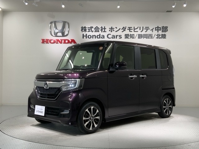 全国納車可 第三者機関証明書付 1年保証 ナビVXM-185VFi フルセグ Rカメラ CD録音 BTオ-ディオ DVD ETC LEDライト装備のN-BOXカスタム G EXホンダセンシング入庫！