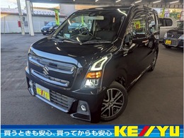 スズキ ワゴンR 660 スティングレー ハイブリッド T 4WD ターボ/純正8型SDナビ/1オーナー/衝突軽減/