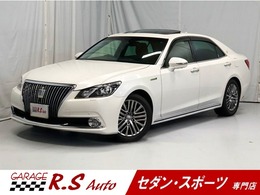 トヨタ クラウンマジェスタ 3.5 Fバージョン HV 黒革 サンルーフ 衝突軽減 TVナビ Bカメ