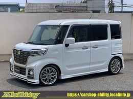 スズキ スペーシア 660 カスタム ハイブリッド XS エアロ クレンツェ16AW 両側パワスラ