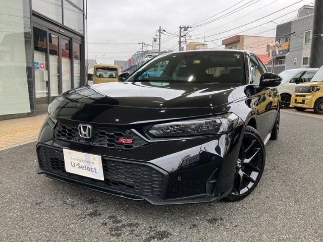 当店元試乗車シビックRSクリスタルブラック入荷いたしました！普段使いができるMT車はシビックRSです！