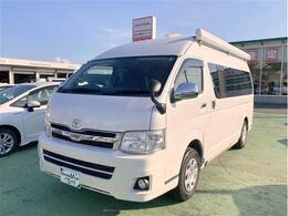 トヨタ ハイエース キャンピング6人乗り 27000Km1オーナー常設ベッドシンクコンロ