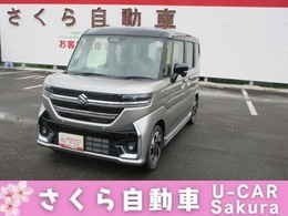 スズキ スペーシア 660 カスタム ハイブリッド XS 全方位モニター付ナビTVロールサンシェード