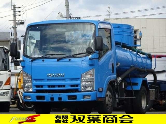 いすゞ エルフ3tモリタ糞尿車