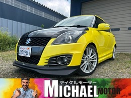 スズキ スイフト 1.6 スポーツ 社外ステアリング社外マフラーダウンサス