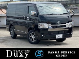 トヨタ ハイエースバン 2.8ダークプライムIIマルチロールトランスポーター タイプII ロング ディーゼルターボ パノラミックビューモニター 両側パワース