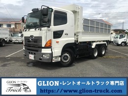 日野自動車 プロフィア 9t積ダンプ・PCS・ベッド・F＆Bモニター 9t積　プリクラッシュ　車線逸脱警報装置