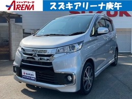 三菱 eKカスタム 660 T セーフティパッケージ 4WD TV付ナビ(CD＆DVD) ドラレコ前 e-アシスト