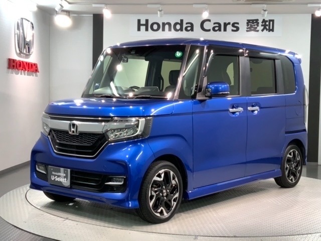 全国納車可 第三者機関証明書付 1年保証 ナビVXM-184VFi フルセグ Rカメラ BTオ-ディオ DVD ドラレコ ETC 両側電動ドア装備のN-BOXカスタム GLターボホンダセンシング入庫！