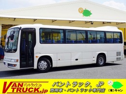 いすゞ ガーラミオ 送迎バス　38人乗　折戸自動ドア 1ドア　エアサス　オートエアコン　換気扇