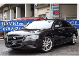 アウディ A8 3.0 TFSI クワトロ 4WD 正規D車 LED MMIタッチナビ地D 茶革+A/C