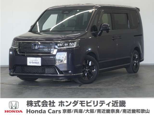 ステップワゴンHVの詳細≫　令和5年式　車検受渡し　走行60660km　タイプ『e：HEV　スパーダ』　ボディカラー『トワイライトミストブラックP』　純正Gathersナビ（LXM-237VFLI）